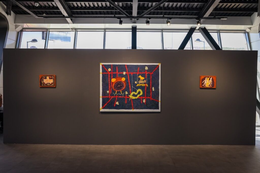 Furkan Efe, “Uyku Vakti”, tuval üzerine yağlı boya, 120x150 cm, 2025, Fikret Otyam Sanat Merkezi
Fotoğraf: Çankaya Belediyesi Basın Yayın ve Halkla İlişkiler Müdürlüğü