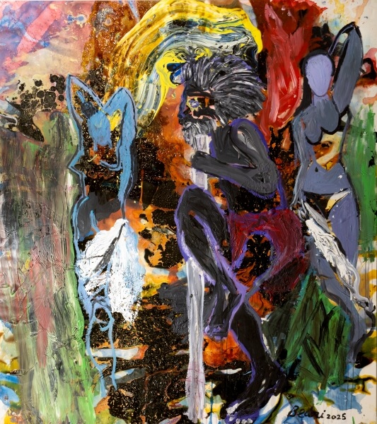 Bedri Baykam - Pablo Faces the Black Pen